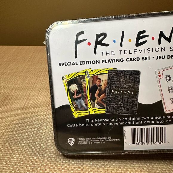 FRIENDS The Television Series Special Edition Playing Card Set of 2 and Tin NWT - Picture 4 of 5